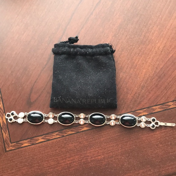 Banana Republic Jewelry - Black and silver bracelet